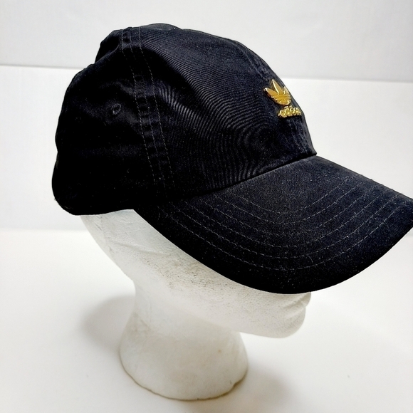 Adidas Strapback Hat Gold Trefoil Logo Adjustable - Picture 9 of 10